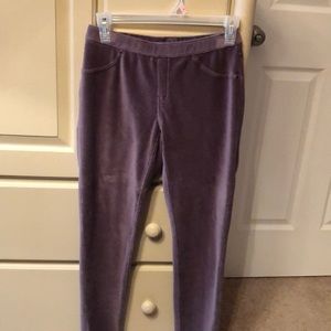 Grey corduroy leggings from Belk.